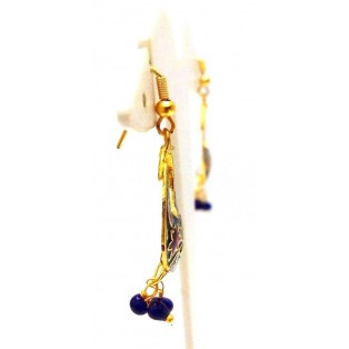Meenakari Minakari Enamel Jhumka Jhumki Handmade Earrings Jewelry Drop Long AE94